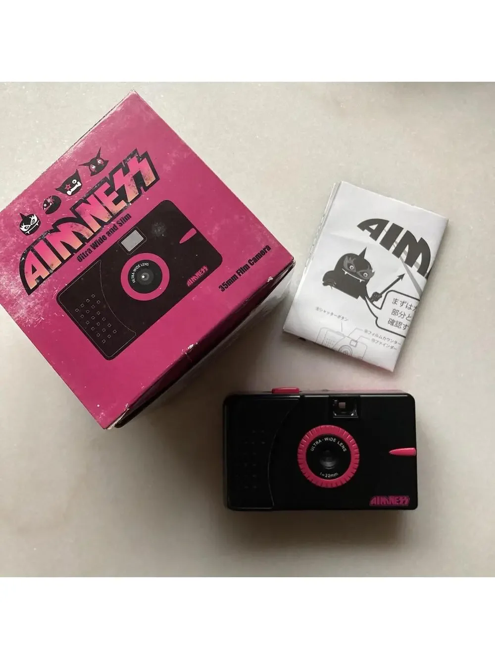Working Japanese Lomo Aimnezz Ultra Wide Slim 35mm Film Toy Camera Novelty Gift